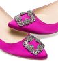 Manolo Blahnik Hangisi pumps verfraaid met kristallen Roze - Thumbnail 2