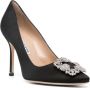 Manolo Blahnik Hangisi pumps verfraaid met kristallen Zwart - Thumbnail 2