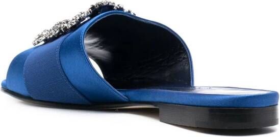 Manolo Blahnik Hangisi sandalen met gesp Blauw