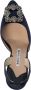 Manolo Blahnik Hangisi satijnen slingback pumps Blauw - Thumbnail 4