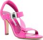 Manolo Blahnik Leren sandalen Roze - Thumbnail 2