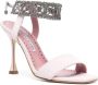 Manolo Blahnik Lierasan suède sandalen Roze - Thumbnail 2