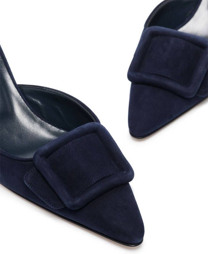 Manolo Blahnik Maysale muiltjes Blauw