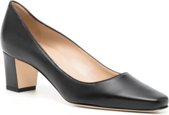 Manolo Blahnik Anna leren pumps Zwart