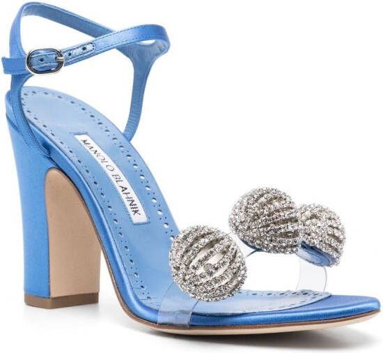 Manolo Blahnik Ostria sandalen verfraaid met ster Blauw