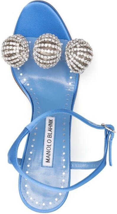 Manolo Blahnik Ostria sandalen verfraaid met ster Blauw