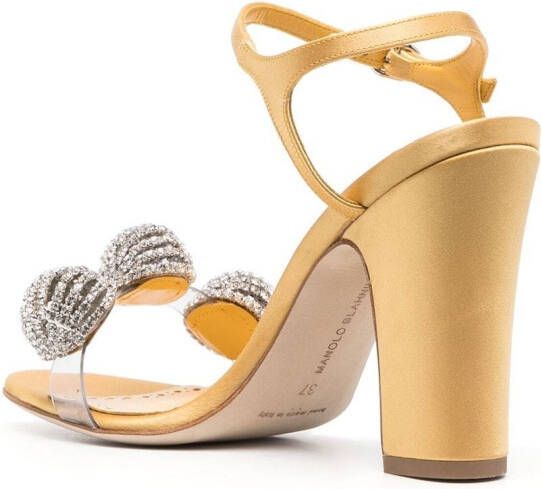 Manolo Blahnik Ostria sandalen verfraaid met ster Geel