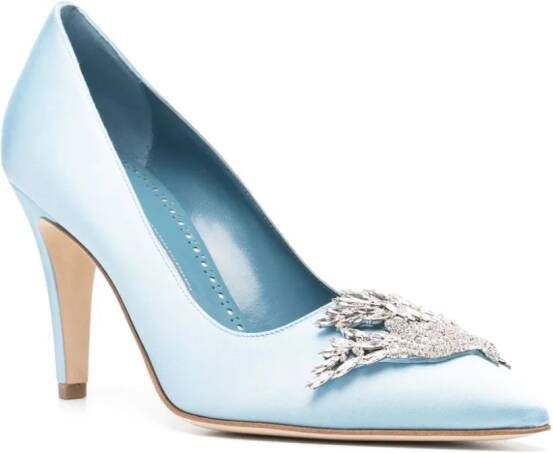 Manolo Blahnik Palos 90 pumps Blauw