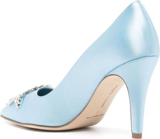 Manolo Blahnik Palos 90 pumps Blauw