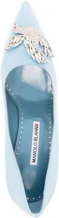 Manolo Blahnik Palos 90 pumps Blauw