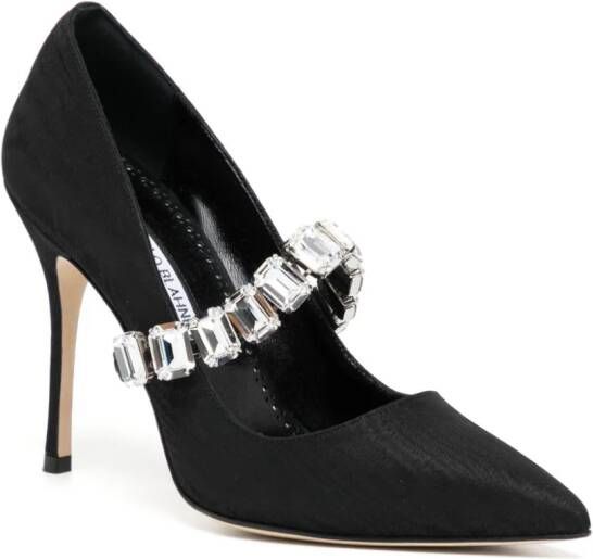 Manolo Blahnik Pumps met puntige neus Zwart