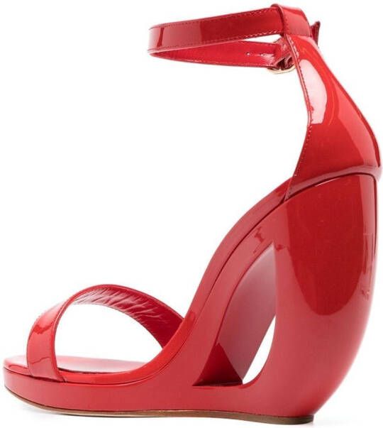 Manolo Blahnik Rocar sandalen Rood