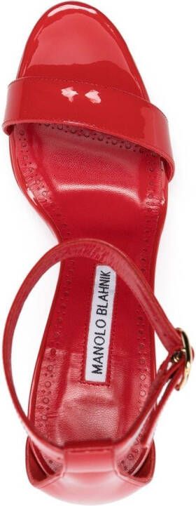 Manolo Blahnik Rocar sandalen Rood