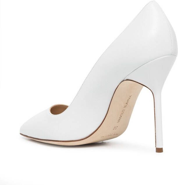 Manolo Blahnik Romy pumps met puntige neus Wit