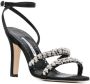 Manolo Blahnik Sandalen verfraaid met kristal Zwart - Thumbnail 2