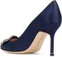Manolo Blahnik 90 mm Hangisi pumps Blauw - Thumbnail 3