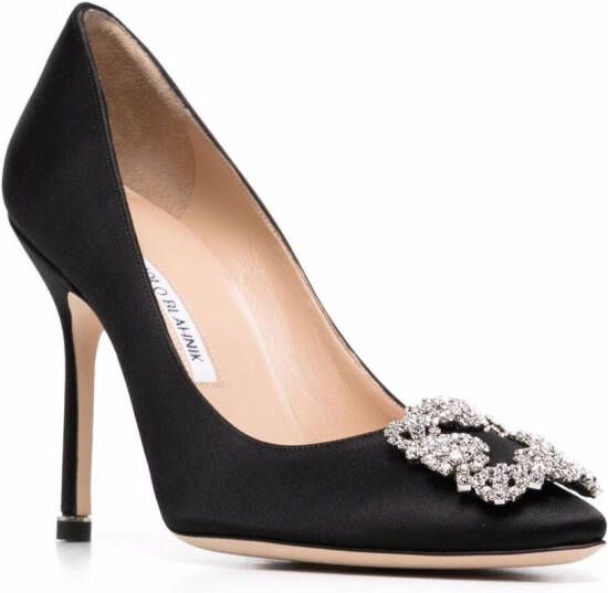 Manolo Blahnik Stiletto pumps met gespdetail Zwart