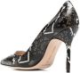 Manolo Blahnik Stiletto pumps met slangenhuid-effect Bruin - Thumbnail 3