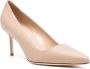 Manolo Blahnik Tora leren pumps Bruin - Thumbnail 2