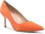 Manolo Blahnik Tora suède pumps Oranje - Thumbnail 2