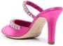 Manolo Blahnik Vedadamu 80mm crystal-embellished mules Roze - Thumbnail 3