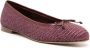 Manolo Blahnik Veralli ballerina's van raffia Rood - Thumbnail 2