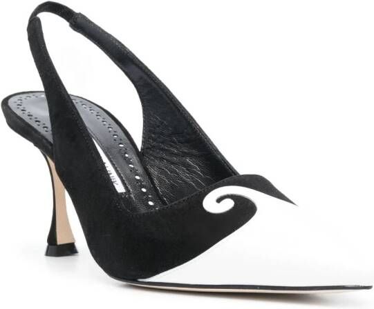 Manolo Blahnik Zaboru slingback pumps Zwart