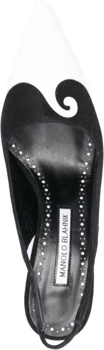 Manolo Blahnik Zaboru slingback pumps Zwart