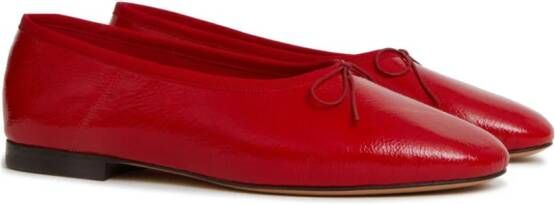 Mansur Gavriel Dream leren ballerina's Rood