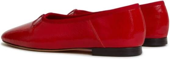 Mansur Gavriel Dream leren ballerina's Rood