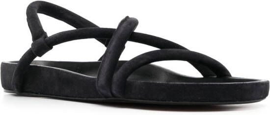 MARANT Erkah leren sandalen Zwart