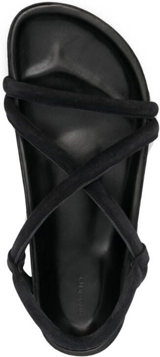 MARANT Erkah leren sandalen Zwart