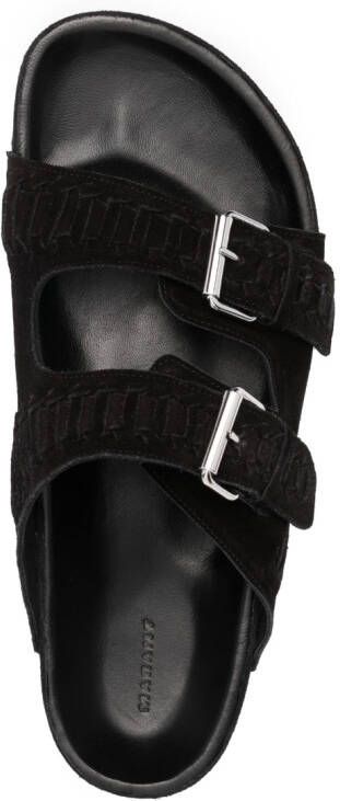 MARANT Lekson leren sandalen Zwart