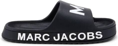 Marc Jacobs Kids Slippers met logoprint Zwart