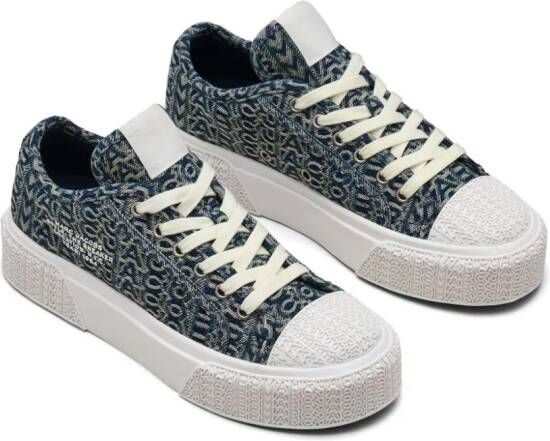 Marc Jacobs Monogram denim sneakers Blauw