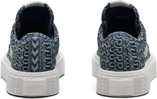 Marc Jacobs Monogram denim sneakers Blauw