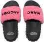 Marc Jacobs The Slide slippers met logo-reliëf Roze - Thumbnail 6