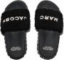 Marc Jacobs The Slide slippers met logo-reliëf Zwart - Thumbnail 5