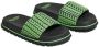 Marc Jacobs The Slide slippers met logo-reliëf Groen - Thumbnail 2