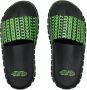 Marc Jacobs The Slide slippers met logo-reliëf Groen - Thumbnail 4