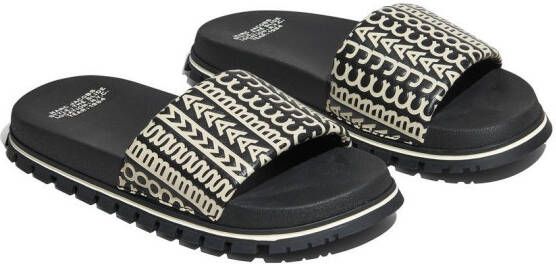 Marc Jacobs The Slide Monogram slippers Zwart