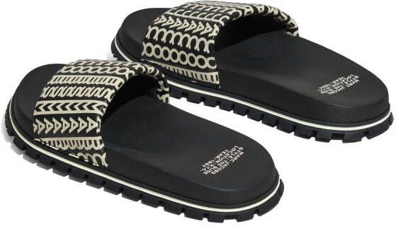 Marc Jacobs The Slide Monogram slippers Zwart