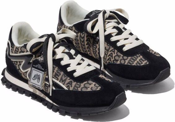 Marc Jacobs Logo Jacquard Jogger Sneakers Zwart Dames - Foto 7