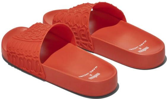Marc Jacobs x Melissa slippers met logo-reliëf Oranje