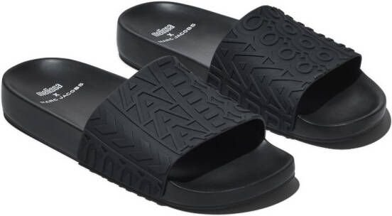 Marc Jacobs x Melissa slippers met logobandje Zwart