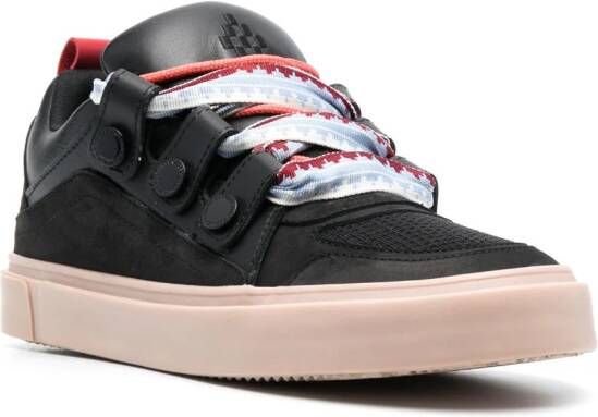 Marcelo Burlon County of Milan Leren sneakers Zwart