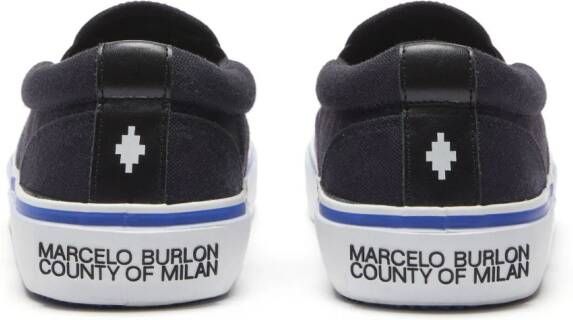 Marcelo Burlon County of Milan Slip-on sneakers Zwart