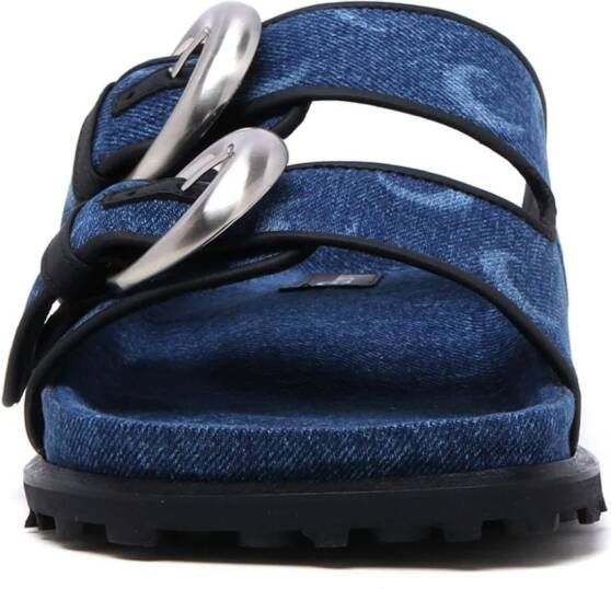 Marine Serre Moon sandalen met print Blauw