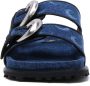 Marine Serre Moon sandalen met print Blauw - Thumbnail 4