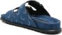 Marine Serre Denim sandalen met monogram patroon Blauw - Thumbnail 3